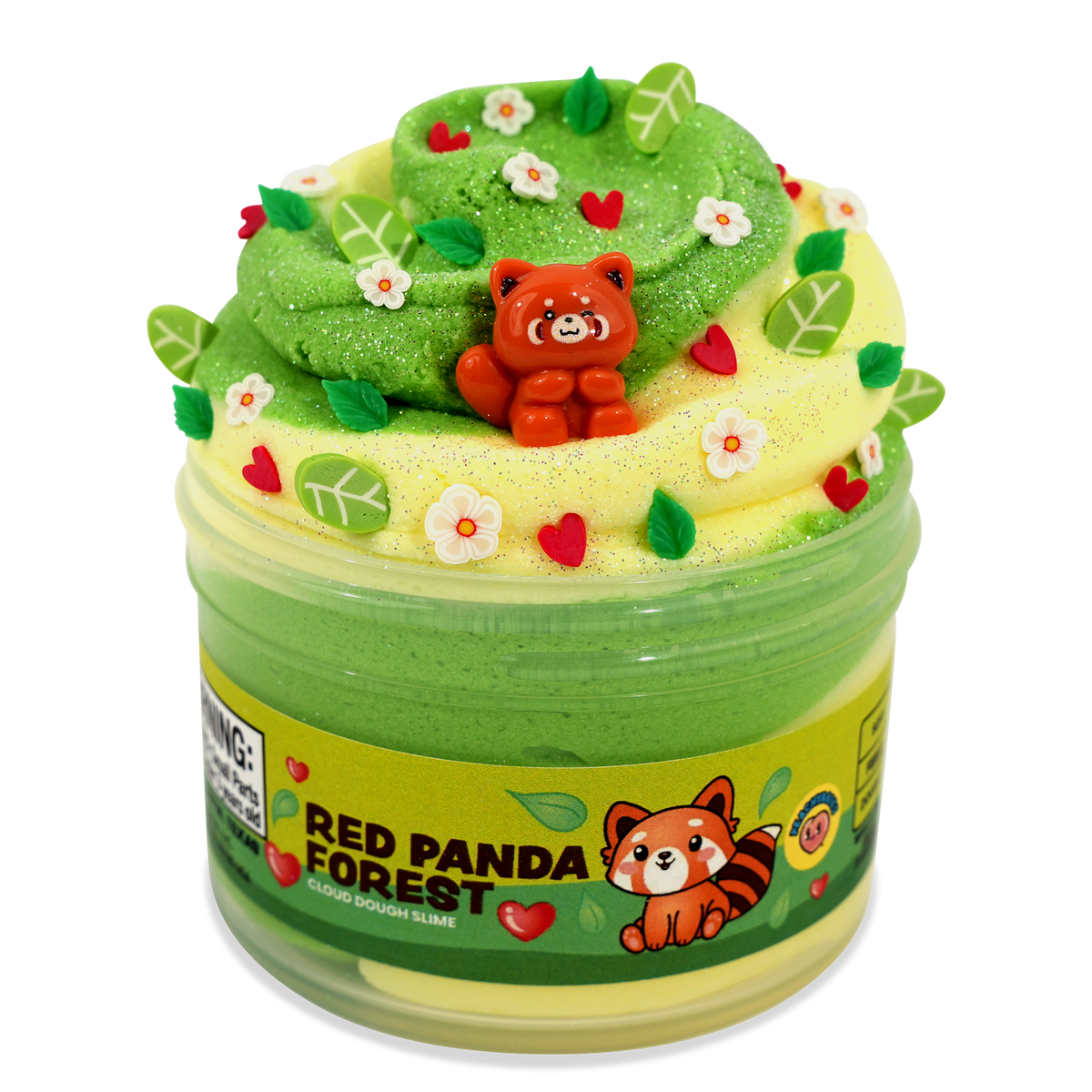 PeachyBbies 7 oz Red Panda Forest Slime