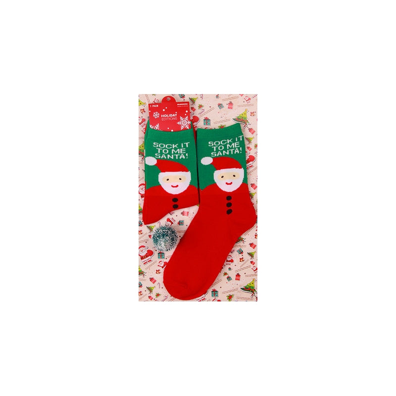 Cartoon Pattern Christmas Stocking