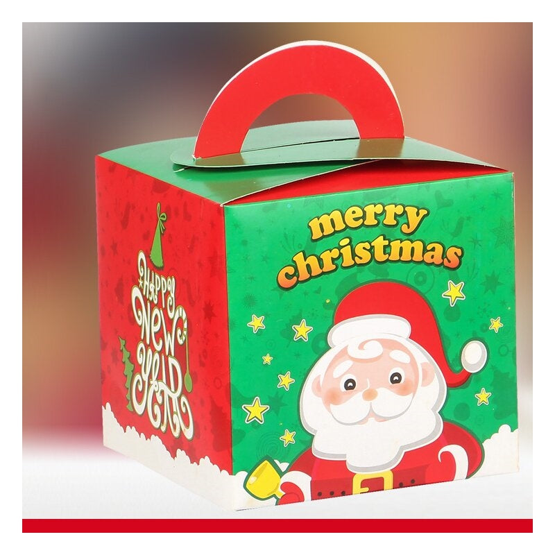 Christmas Apple Paper Box With Print
