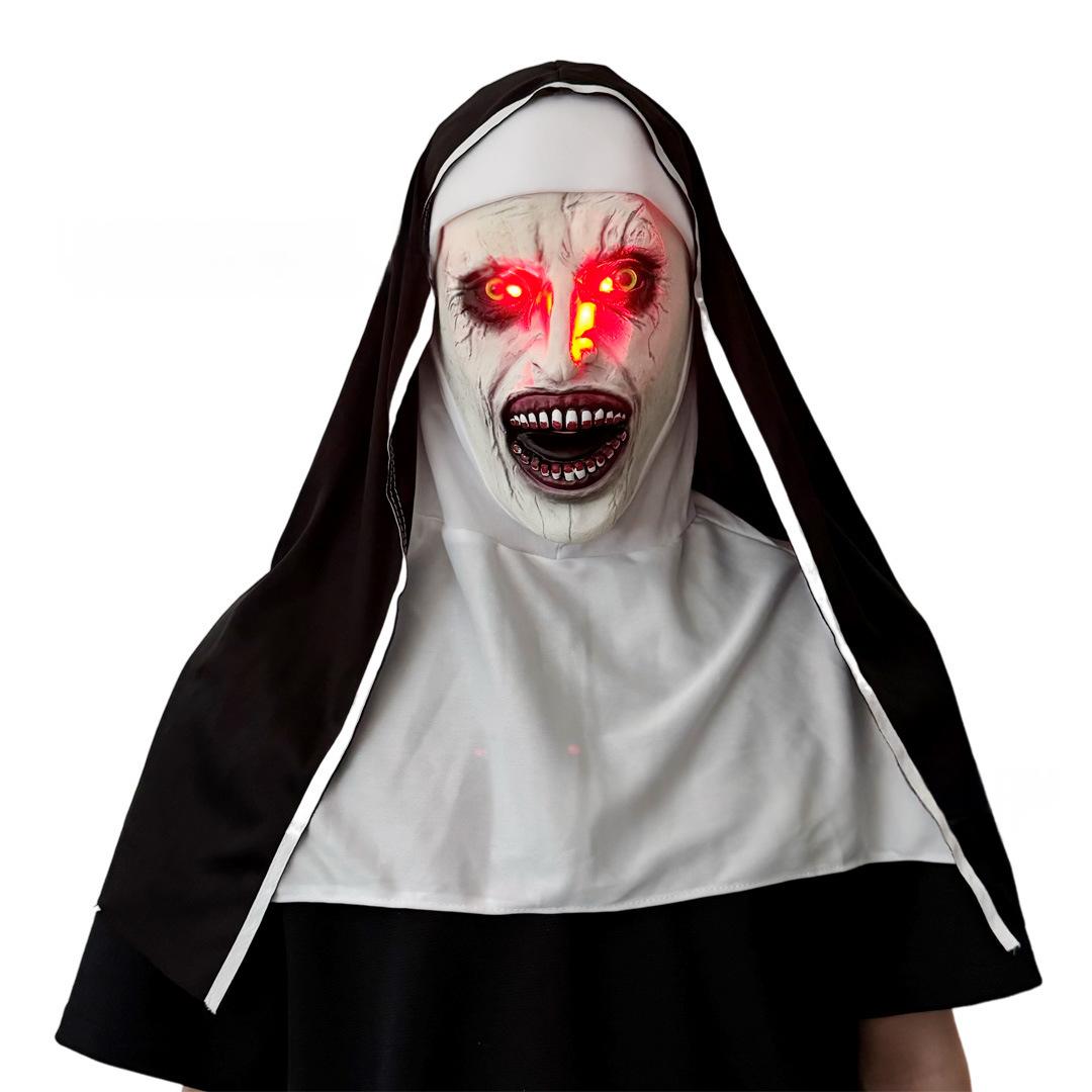 Halloween Scary Nun Mask Latex Headgear