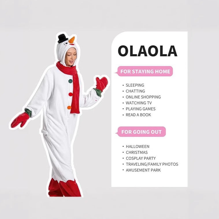 Adult Christmas Costume Santa Reindeer Gingerbread Snowman Cosplay