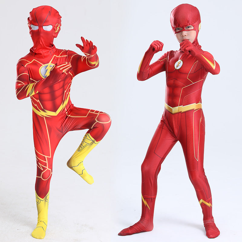 Halloween Flash Cosplay Costume For Kids And Adults