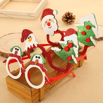 Santa Christmas Tree Glasses