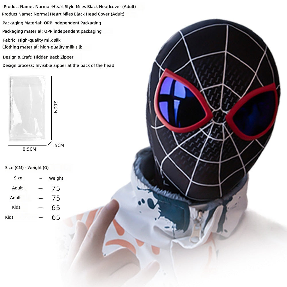 Miles Morales Spider-Man Mask Costume Halloween Cosplay