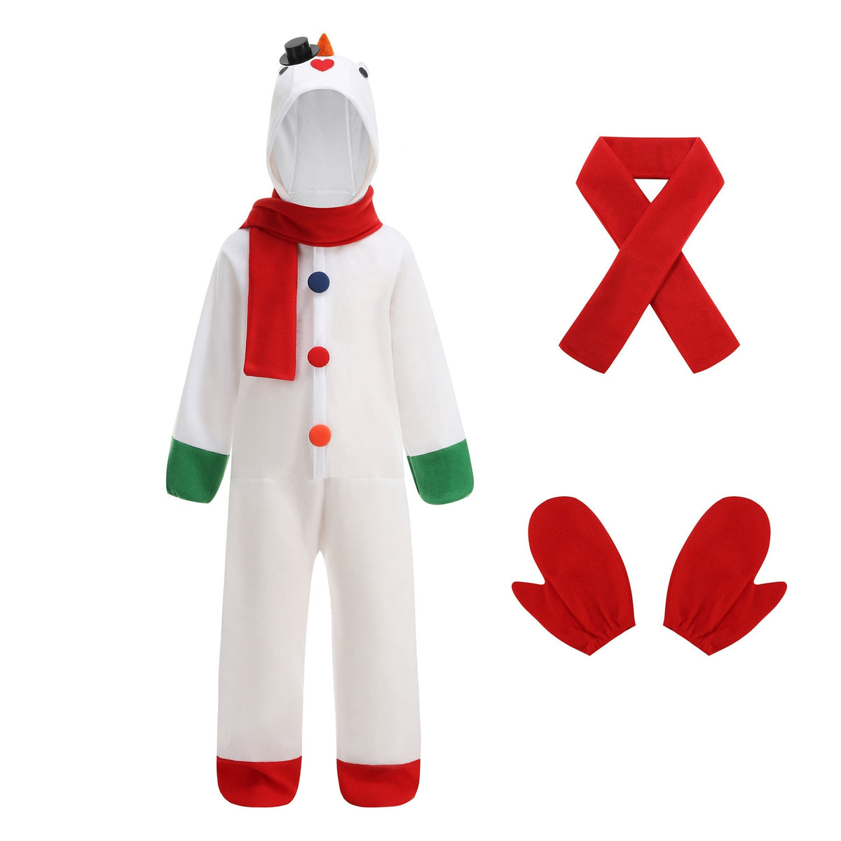 Children's Snowman Costume For Christmas Performance