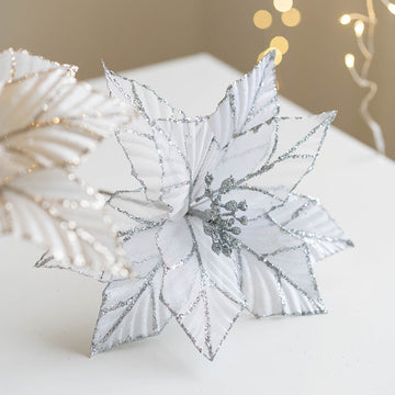 25Cm Mesh Christmas Tree Flower