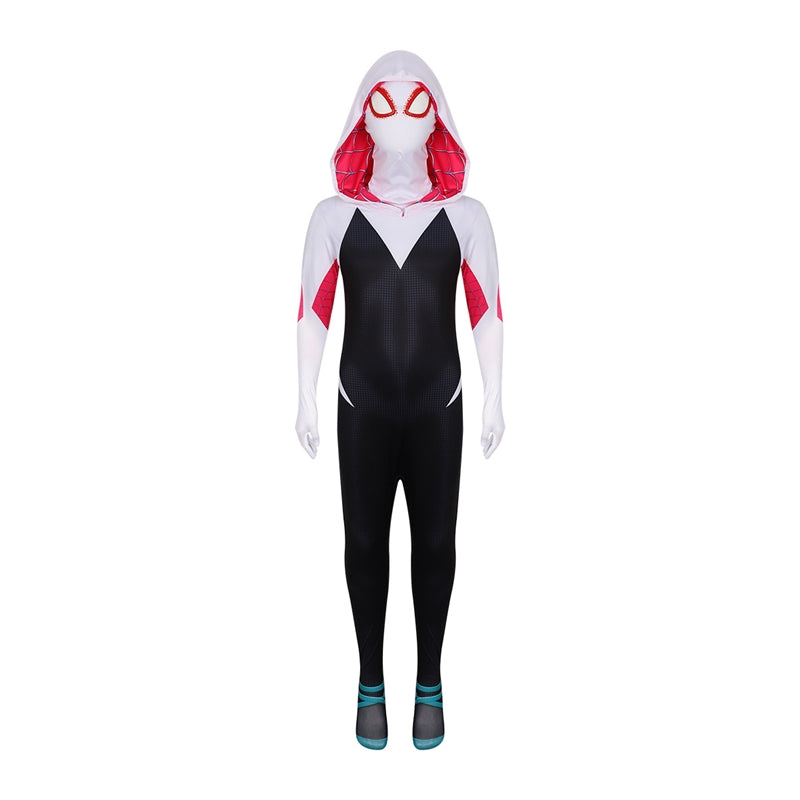 Spider-Gwen Cosplay Suit For Kids And Adults