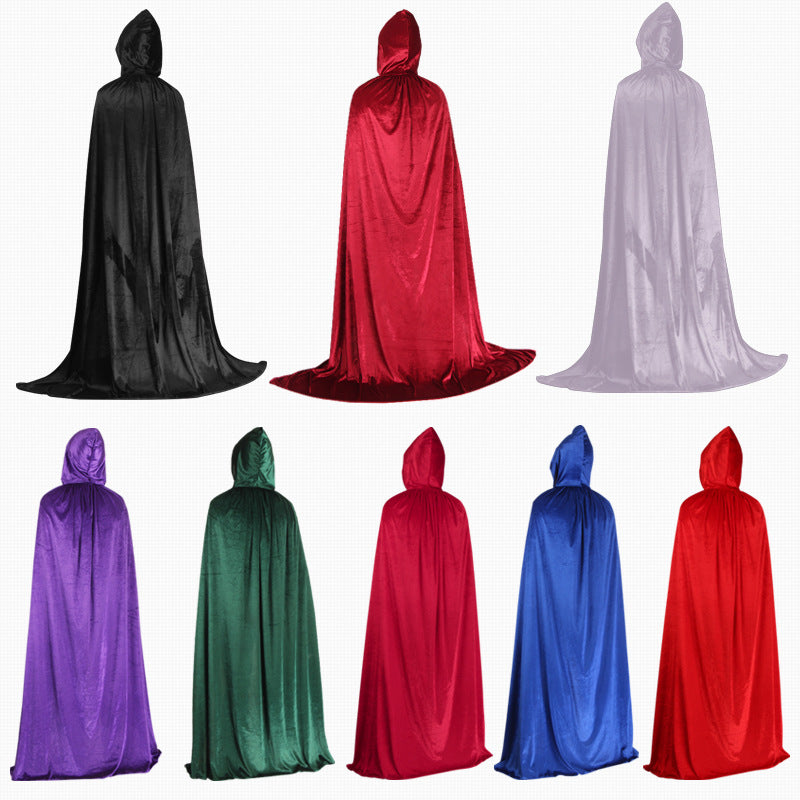 Wholesale Velvet Halloween Cloak For Kids Adults Vampire Reaper Costume