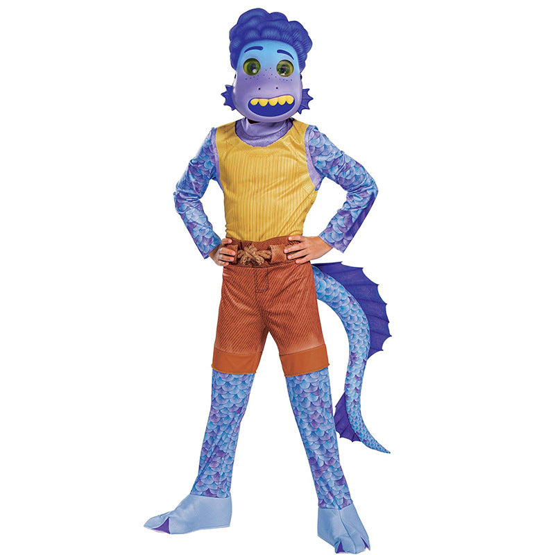 Luca Alberto Sea Monster Costume For Kids Halloween Cosplay