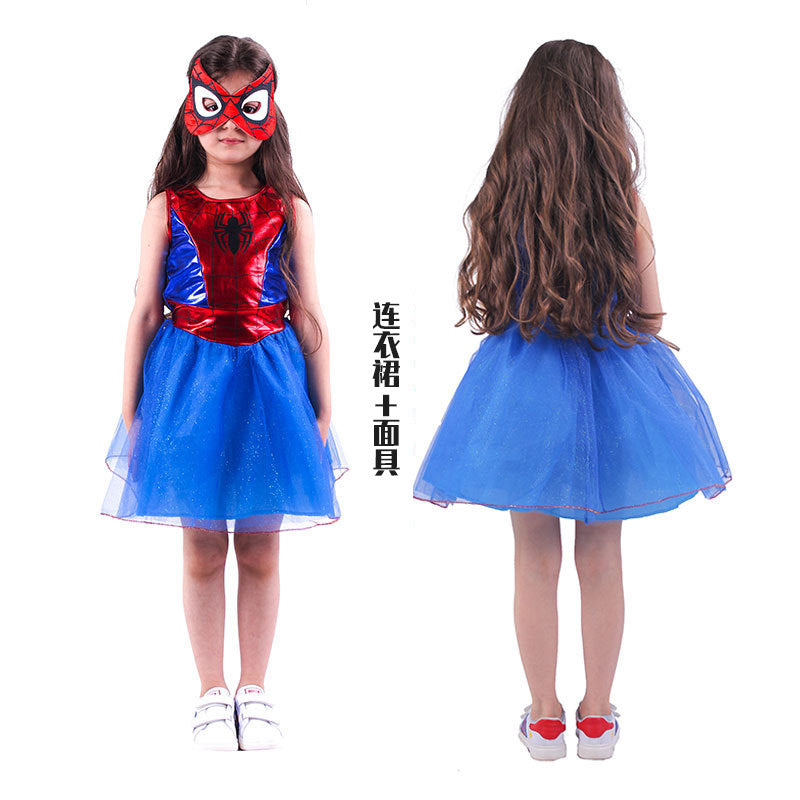 Spider-Woman Cosplay Costume For Kids Halloween Stage Performance