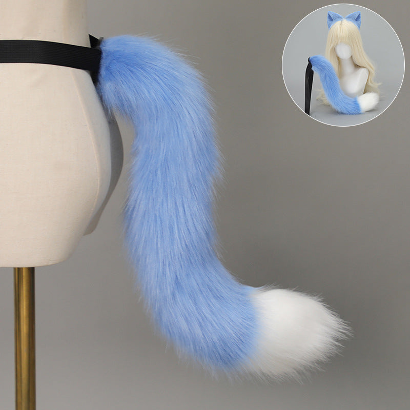 Halloween Cat Ears Tail Set Cosplay Props Handmade