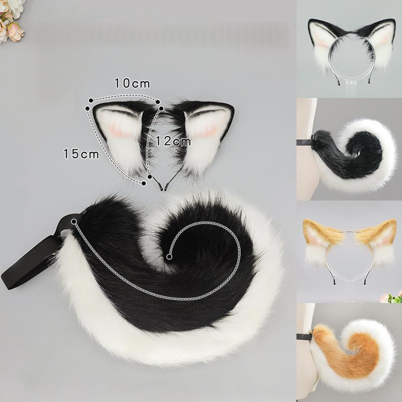 Halloween Shiba Inu Ears Tail Costume Set
