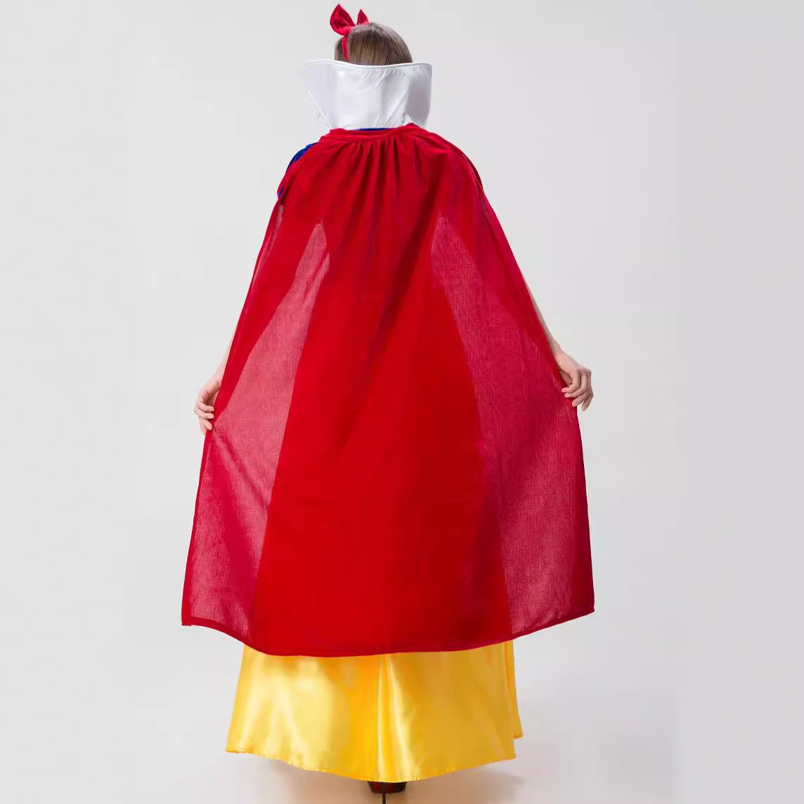 Snow Queen Princess Cloak Dress Halloween Cosplay Costume
