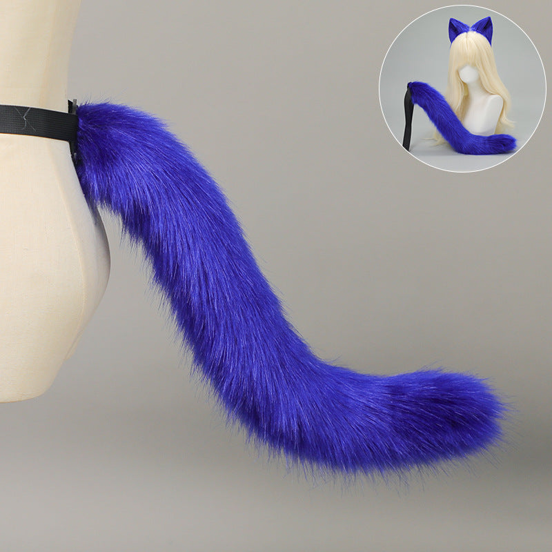 Halloween Cat Ears Tail Set Cosplay Props Handmade