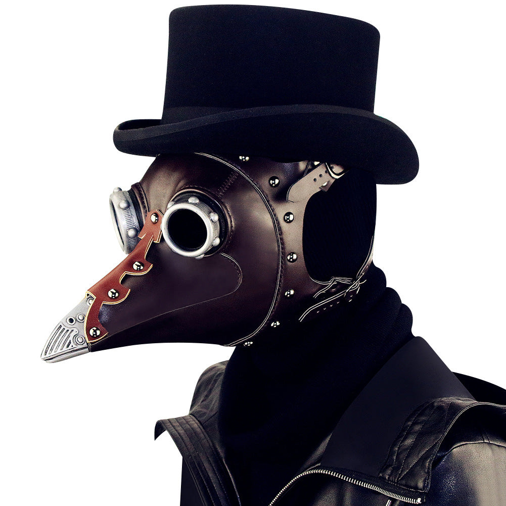 Steampunk Plague Doctor Bird Mask Head Cover Halloween
