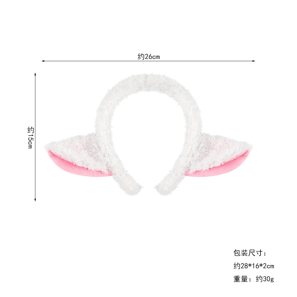 Wholesale Fluffy Lamb Ear Headband For Halloween Animal Costume