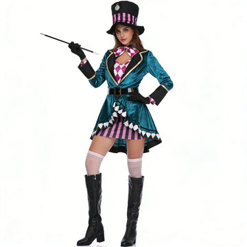 Alice Magician Costume Halloween Stage Show