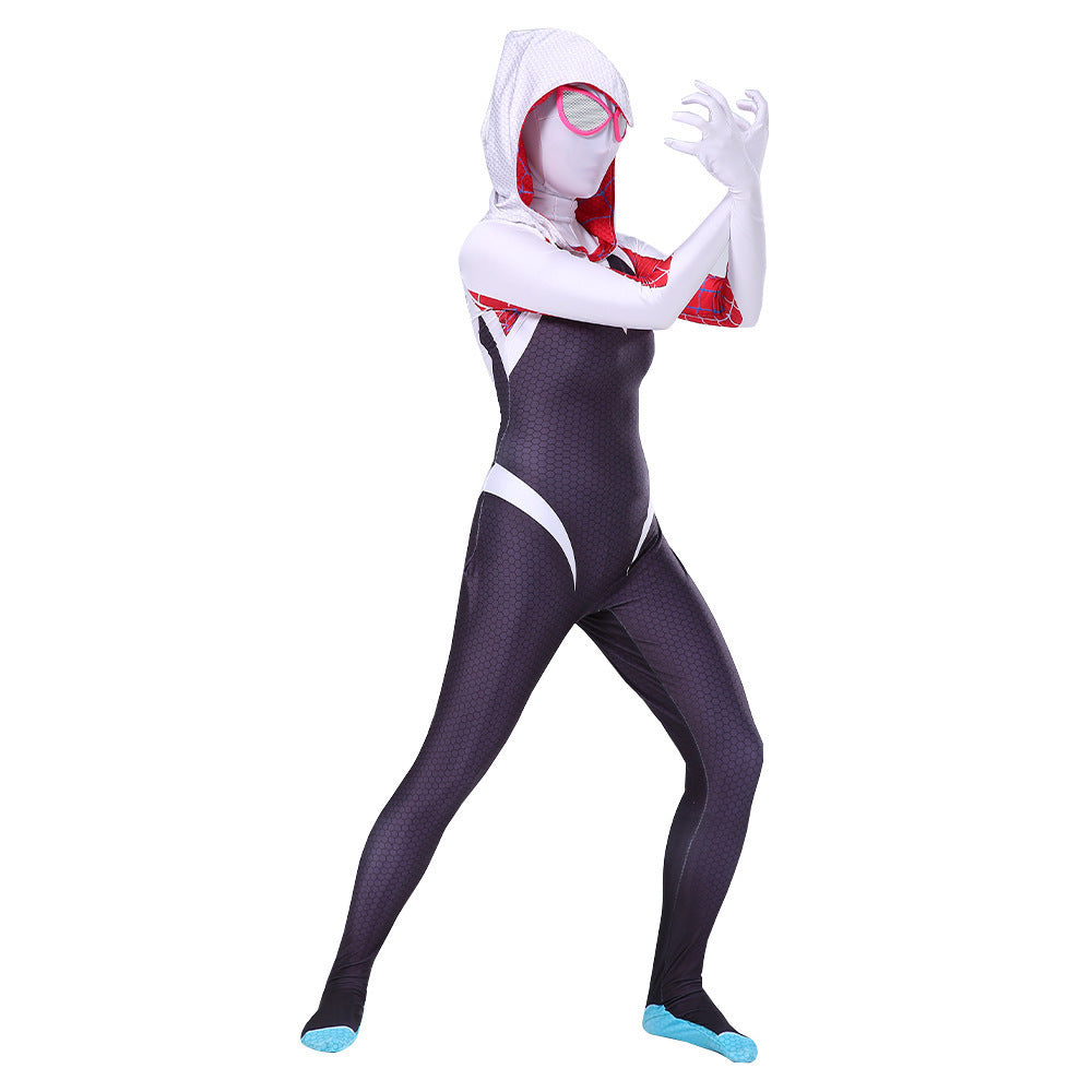 Spider-Gwen Cosplay Suit For Kids And Adults