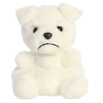 Palm Pals 5 Inch Mascot the White Bulldog Plush Toy