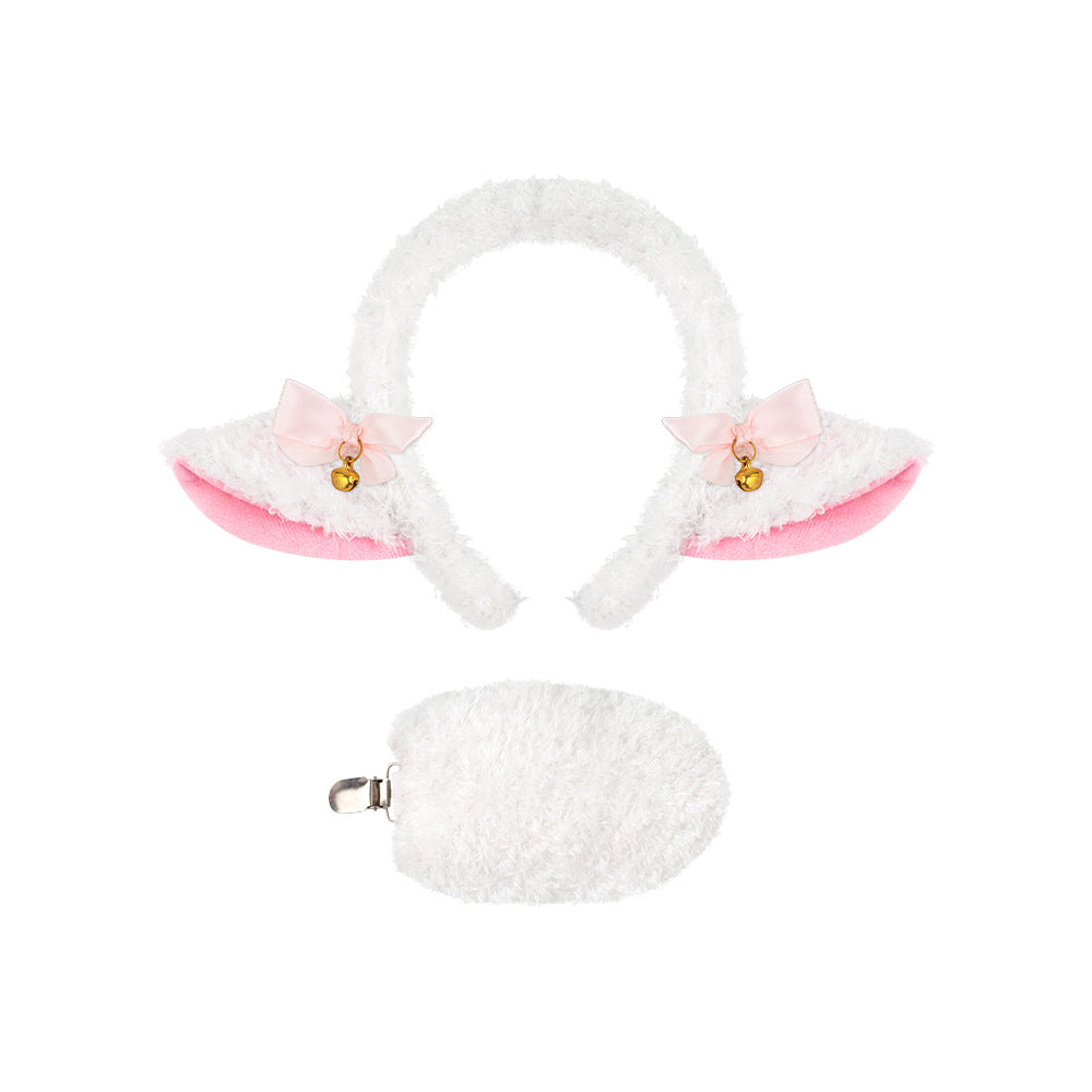 Wholesale Fluffy Lamb Ear Headband For Halloween Animal Costume