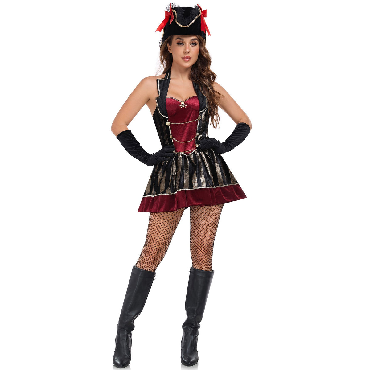 Sexy Pirate Costume For Women, S-XL, Halloween Cosplay