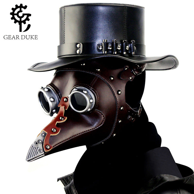 Steampunk Plague Doctor Bird Mask Head Cover Halloween