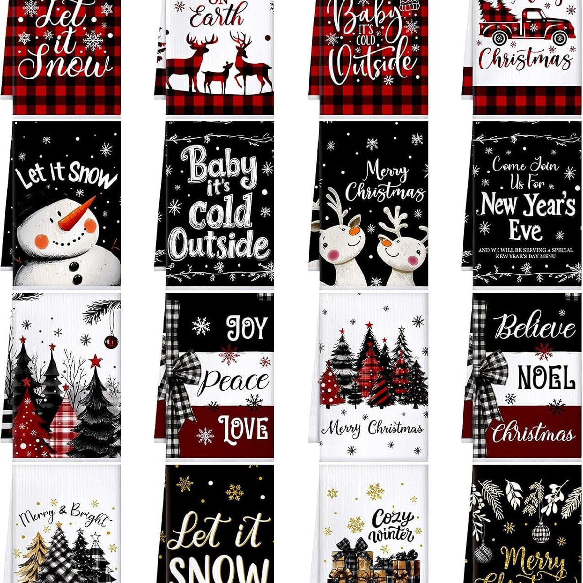 Temu Christmas Kitchen Towels Wholesale Heat Transfer Printing