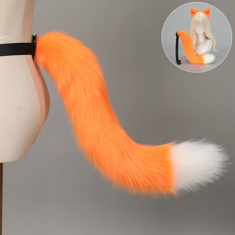 Halloween Cat Ears Tail Set Cosplay Props Handmade