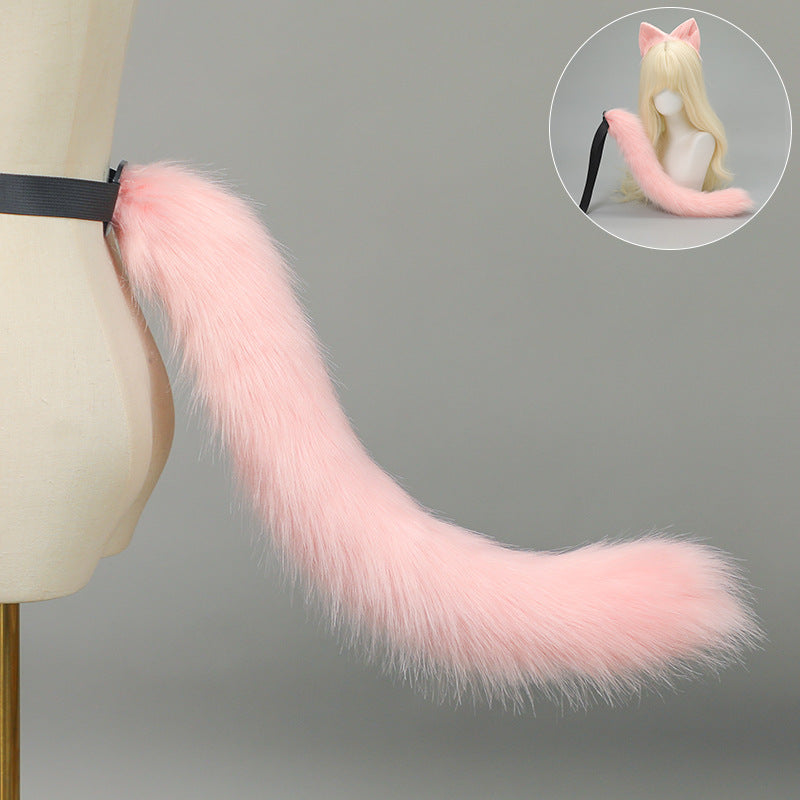 Halloween Cat Ears Tail Set Cosplay Props Handmade