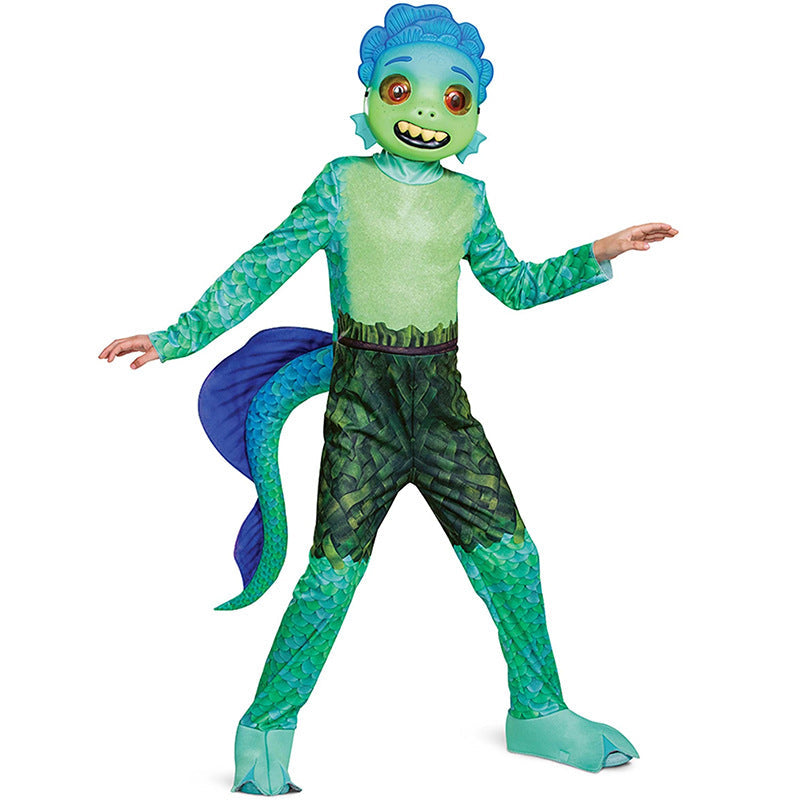 Luca Alberto Sea Monster Costume For Kids Halloween Cosplay