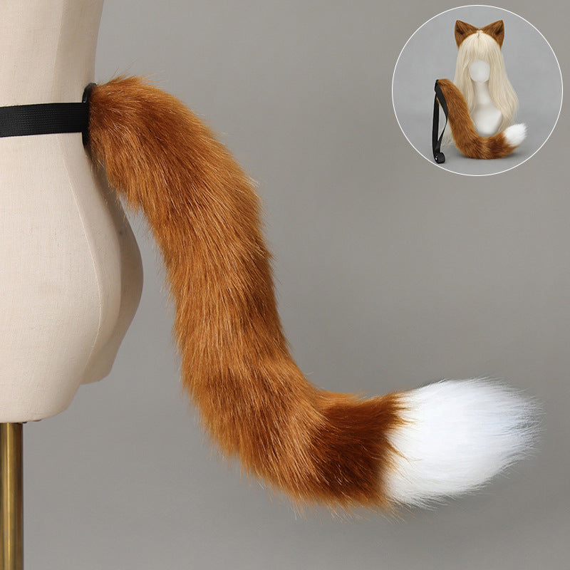Halloween Cat Ears Tail Set Cosplay Props Handmade