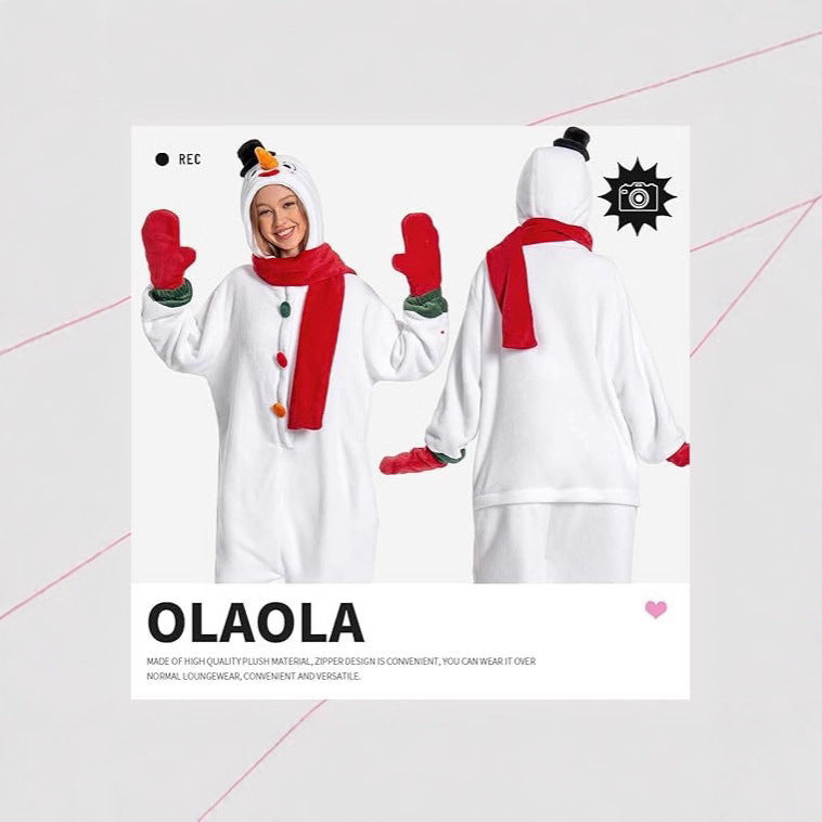 Adult Christmas Costume Santa Reindeer Gingerbread Snowman Cosplay