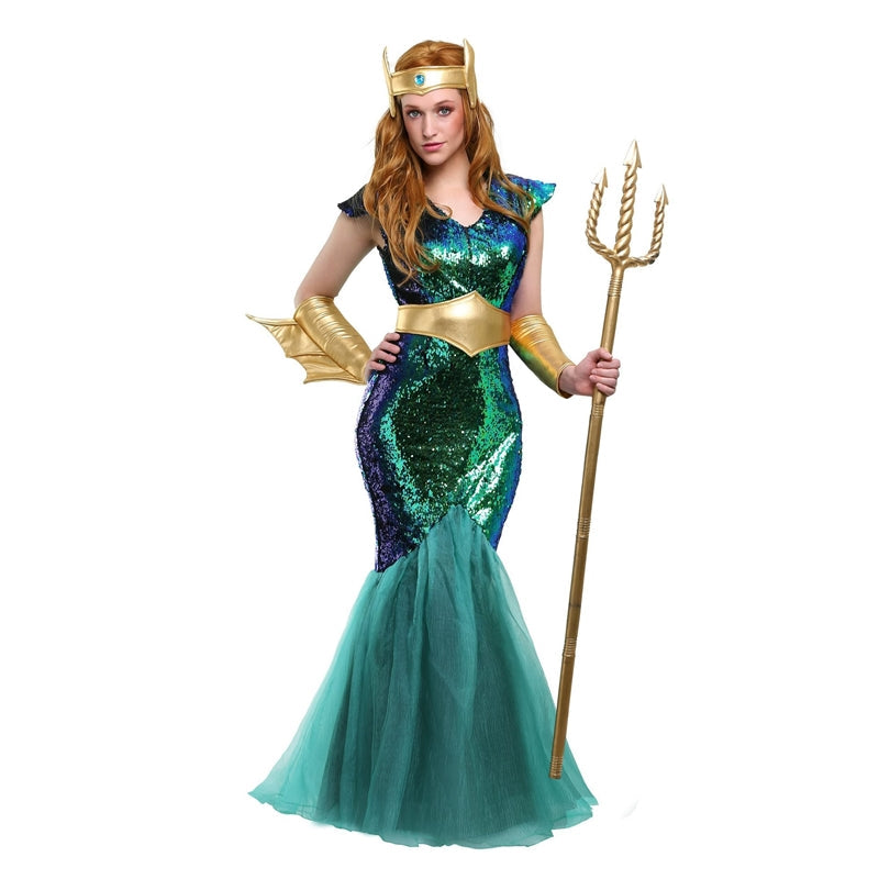 Halloween Costume Adult Couple Aquaman Cleopatra Pharaoh King Queen