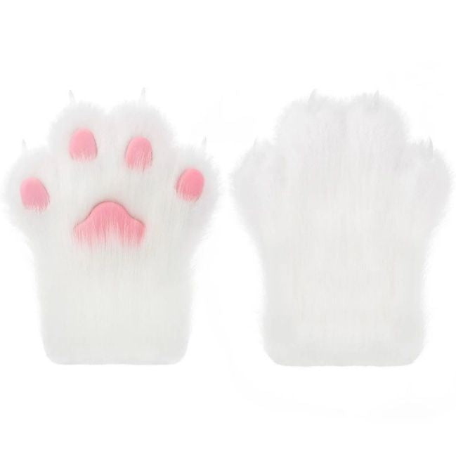 Fursuit Parts Plush Cat Paw Fox Gloves Cosplay Resin Nails In Stock