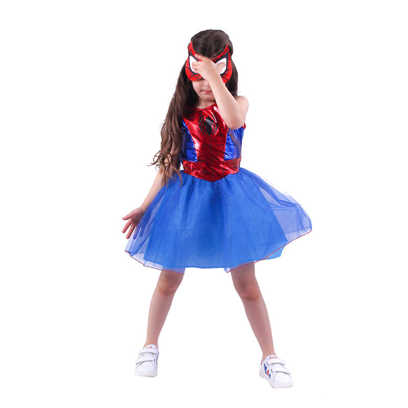 Spider-Woman Cosplay Costume For Kids Halloween Stage Performance