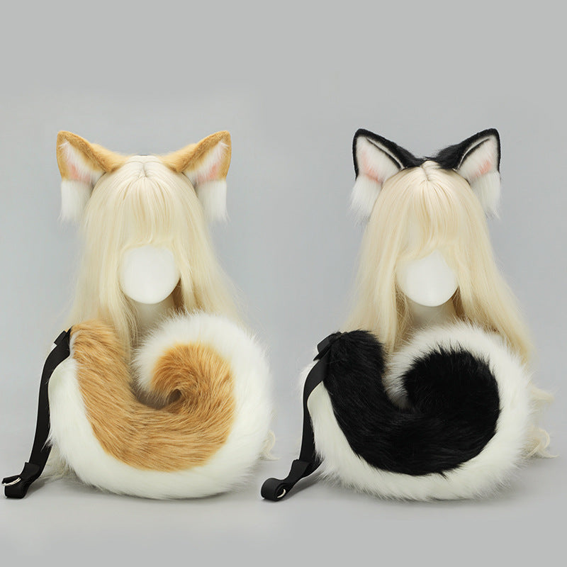 Halloween Shiba Inu Ears Tail Costume Set