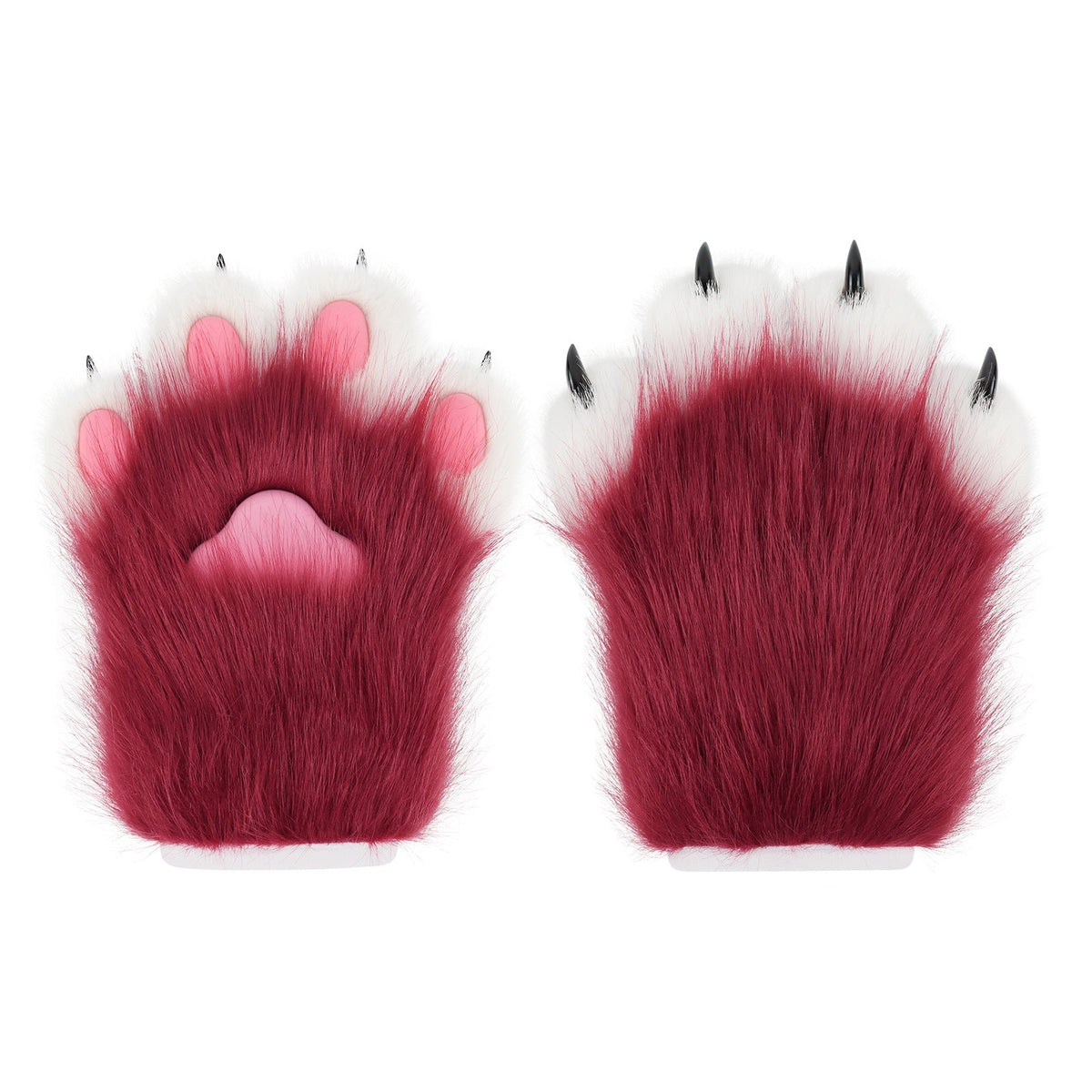 Fursuit Parts Plush Cat Paw Fox Gloves Cosplay Resin Nails In Stock