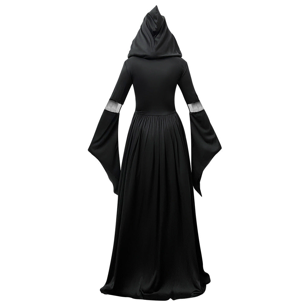 Witch Dress With Hood For Halloween Cosplay Stage Performance