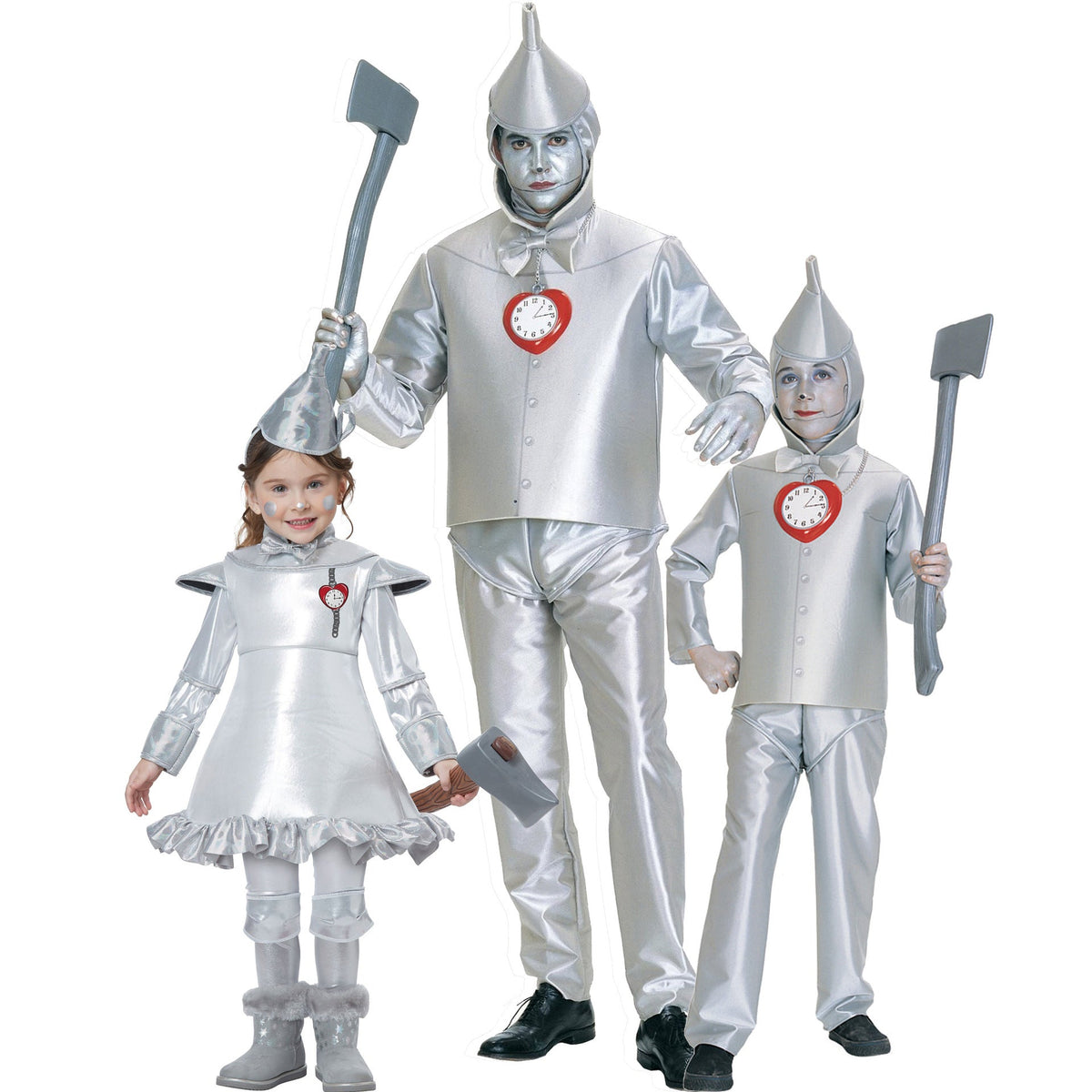 Halloween Costume Family Kids Tin Man Stage Performance