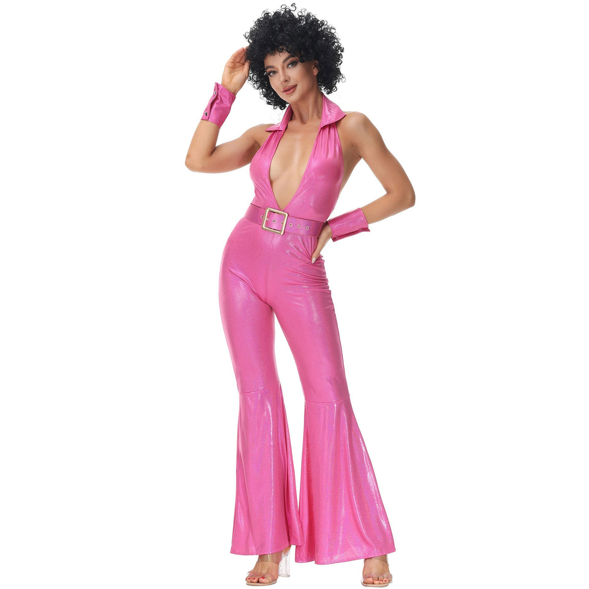 Women's 70S Disco Costume M-XL For Halloween & Cosplay
