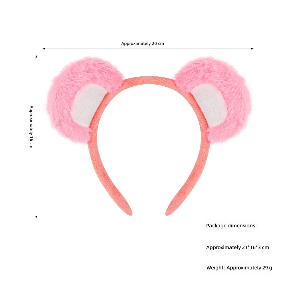 Halloween Bear Ears Headband Animal Cosplay Cute Brown