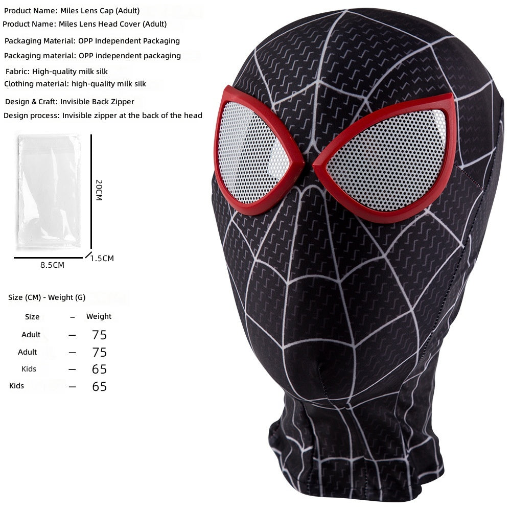 Miles Morales Spider-Man Mask Costume Halloween Cosplay