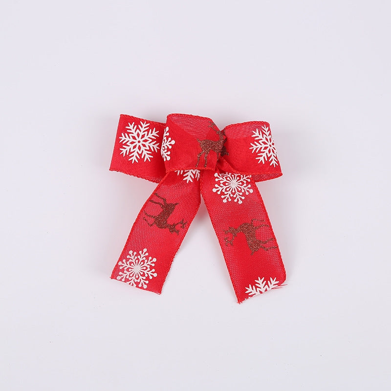 Christmas Bow Wide Ribbon Webbing