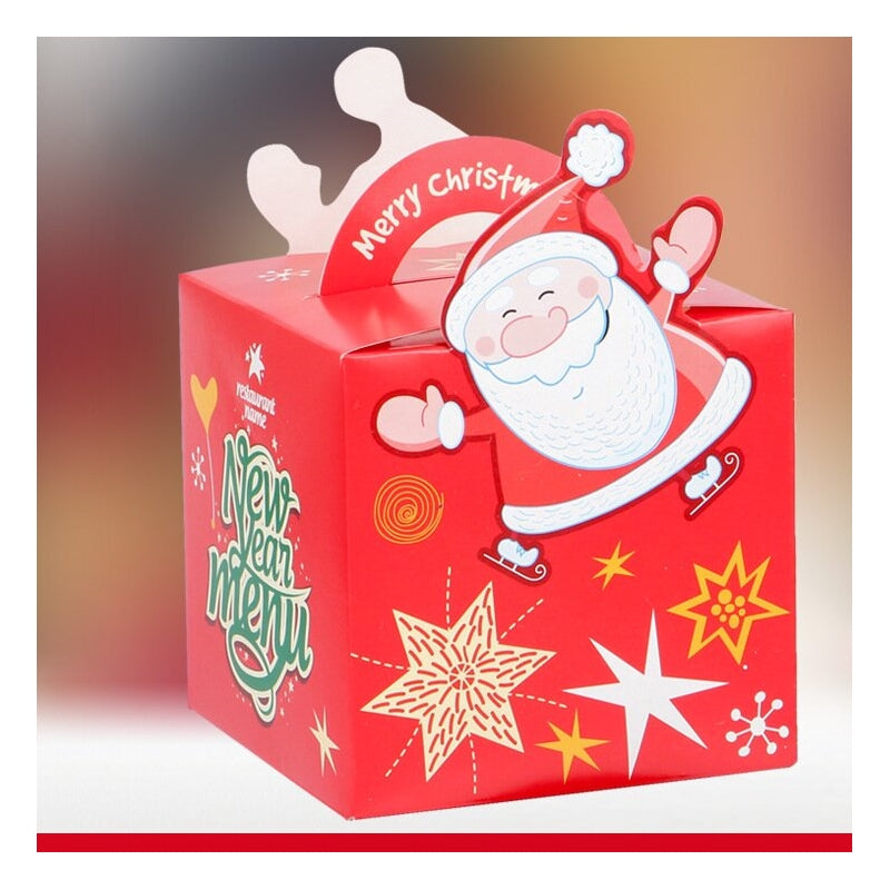 Christmas Apple Paper Box With Print