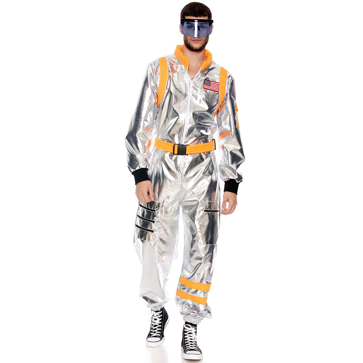 Men's Astronaut Costume M-XL Halloween Cosplay Space Suit