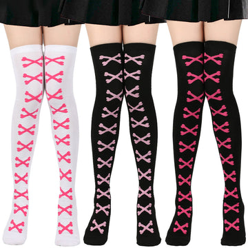 Halloween Bone Pattern Tights