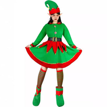 Christmas Elf Costume Dress For Women