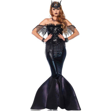 Mermaid Witch Costume Halloween Cosplay Dress