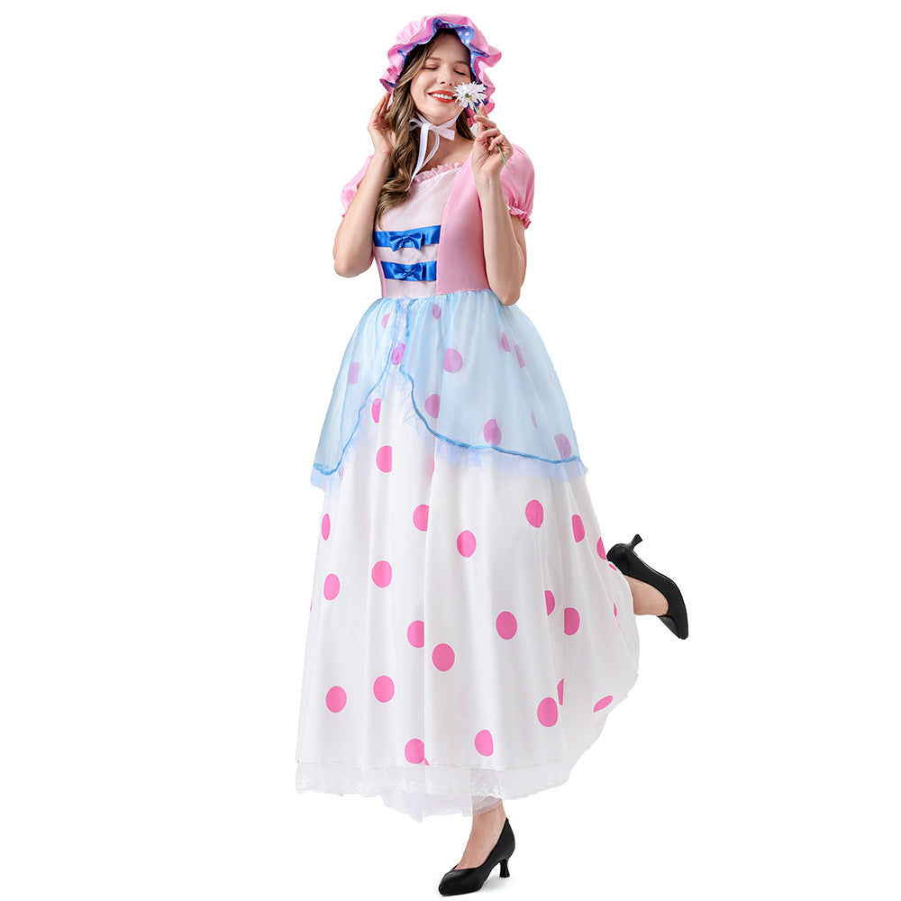 Toy Story Bo Peep Cosplay Costume Halloween Anime Dress