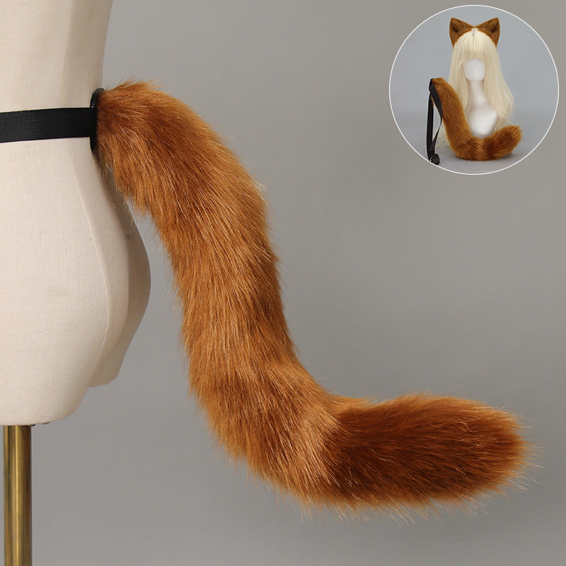 Halloween Cat Ears Tail Set Cosplay Props Handmade